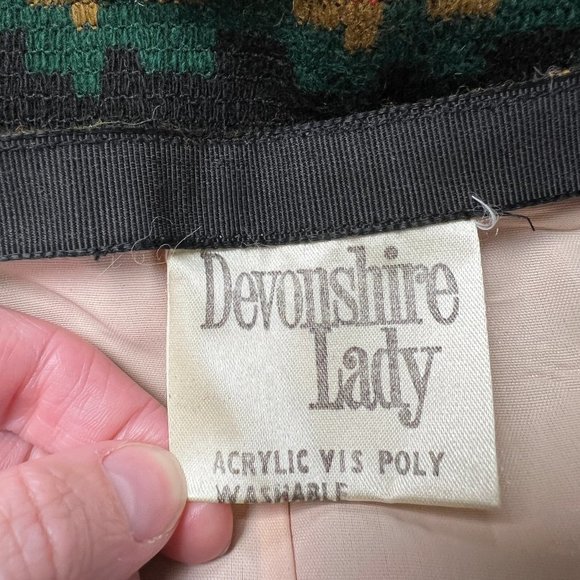 Vintage 70s Maxi Skirt Pillar Column Straight Woven Knit Long High Rise Waisted - Picture 6 of 9